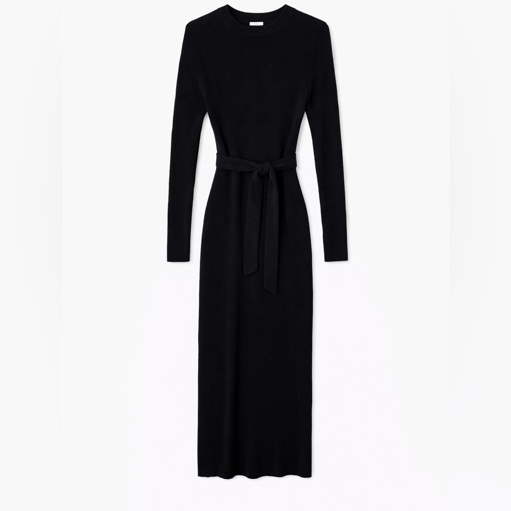& Other Stories Black Knitwear Dress